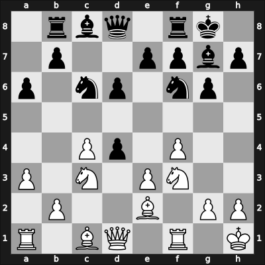 1965 POL Ch 22th – Round 7 – Tarnowski, Alfred – 1/2-1/2 – Brzozka, Stefan – G40