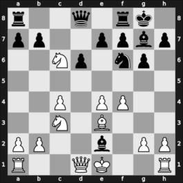 1965 Palma de Mallorca – Round 8 – Borrell Vidal, Maximo – 1/2-1/2 – Bukic, Enver – G11
