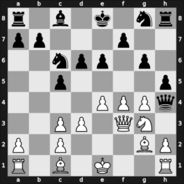 1965 Pardubice – Round 1 – Machacek, Petr – 1/2-1/2 – Pithart, Frantisek – G10