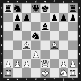 1965 Rhode Island – Round 1 – Barry Bertomeu, Enrique – 1/2-1/2 – Suesman – G16