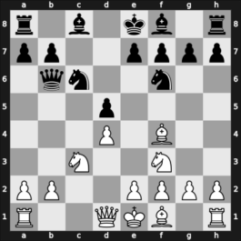 1965 Santiago – Round 12 – Schroeder, Eduardo – 1/2-1/2 – Ader Hausman, Walter – G22
