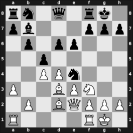 1965 Tallinn ch-URS – Round 1 – Taimanov, Mark E – 1-0 – Bronstein, David I – G44