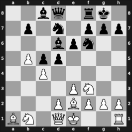 1965 Tbilisi – Round 1 – Dzindzichashvili, Roman – 1/2-1/2 – Fuchs, Reinhart – G1