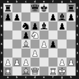 1965 Tbilisi – Round 1 – Jansa, Vlastimil – 1/2-1/2 – Bogdanovic, Rajko – G38