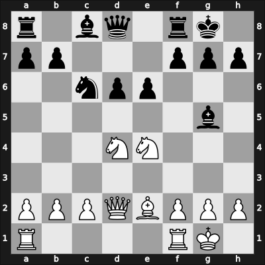 1965 Tbilisi – Round 1 – Kholmov, Ratmir D – 1/2-1/2 – Dzindzichashvili, Roman – G45