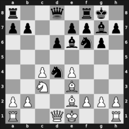 1965 Tbilisi Tbilisi GEO – Round 1 – Kholmov, Ratmir D – 1/2-1/2 – Damjanovic, Mato – G3