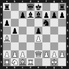 1965 Titograd – Round 7 – Buljovcic, Ivan – 1/2-1/2 – Gligorić, Svetozar – G50