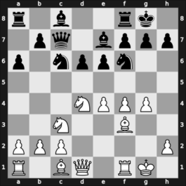 1965 Titograd – Round 9 – Matanovic, Aleksandar – 1/2-1/2 – Bogdanovic, Rajko – G61