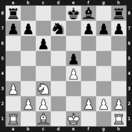 1965 Titograd – Round 11 – Knezevic, Milorad – 0-1 – Gligorić, Svetozar – G79