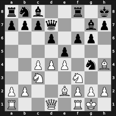 1965 Titograd – Round 13 – Gligorić, Svetozar – 1/2-1/2 – Bogdanovic, Rajko – G93