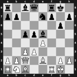 1965 USSR – Round 1 – Antoshin, Vladimir S – 1/2-1/2 – Pavlenko, Oleg – G28
