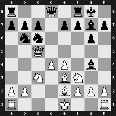 1965 Vancouver – Round 11.4 – Leonard, Ron – 1/2-1/2 – Yanofsky, Daniel Abraham – G10