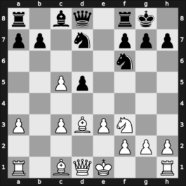 1965 Zagreb – Round 4 – Antoshin, Vladimir S – 1/2-1/2 – Golombek, Harry – G48