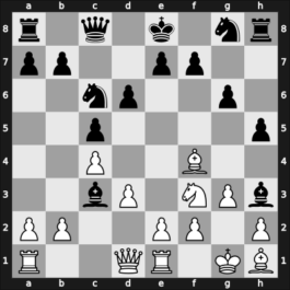 1965 Zagreb – Round 7 – Golombek, Harry – 1/2-1/2 – Portisch, Lajos – G73