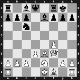 1965 Zagreb – Round 8 – Damjanovic, Mato – 1/2-1/2 – Gligorić, Svetozar – G87