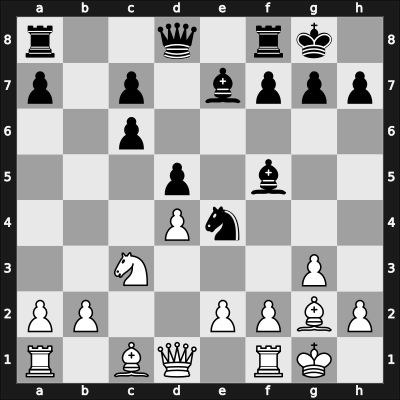 1965 Zagreb – Round 17 – Larsen, Benjamin Holsko – 1/2-1/2 – Padevsky, Nikola – G175