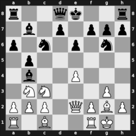 1965 Zinnowitz GER – Round 8 – Moehring, Guenther – 1/2-1/2 – Haag, Ervin – G19
