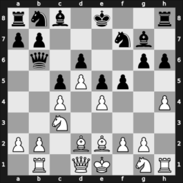 1966 Aarhus – Round 1 – Holm, Sejer – 1/2-1/2 – Petersen, Finn – G4