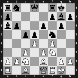 1966 Aarhus – Round 9 – Blom, Kaj – 1/2-1/2 – Hamann, Svend – G49