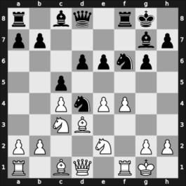 1966 Bucharest – Round 7 – Kavalek, Lubomir – 1-0 – Matulovic, Milan – G30