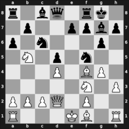 1966 Ch (Men) Budapest HUN – Round 7 – Szilagyi, Peter – 1/2-1/2 – Flesch, Janos – G10
