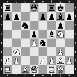 1966 Den Haag zt – Round 3 – Garcia Aruca, Francisco Fernando – 1/2-1/2 – Donner, Jan-Hein – G25