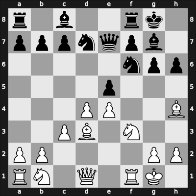 1966 Du Havre – Round 1 – Zinser, Sylvain – 1/2-1/2 – Matanovic, Aleksandar – G8