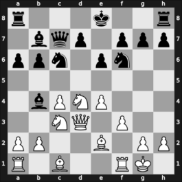 1966 Harrachov – Round 13 – Jimenez Zerquera, Eleazar – 1/2-1/2 – Taimanov, Mark E – G21