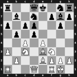 1966 Hastings6667 – Round 9 – Penrose, Jonathan – 0-1 – Botvinnik, Mikhail – G45
