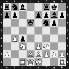 1966 Havana – Round 1 – Pereira Cuellar, Miguel – 1/2-1/2 – Gadia, Olicio – G13