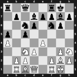 1966 Helsinki – Round 5 – Taimanov, Mark E – 1-0 – Osnos, Vyacheslav – G23