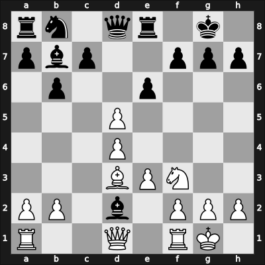 1966 Hungary – Round 1 – Kluger, Gyula – 1/2-1/2 – Csom, I. – G21