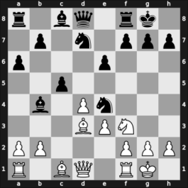 1966 Hungary – Round 1 – Portisch, Ferenc – 1/2-1/2 – Varnusz, Egon – G33