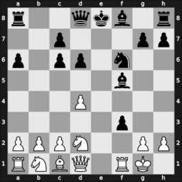 1966 Amsterdam (IBM-B) – Round 6 – Ostojic, Predrag – 1/2-1/2 – Kerkhoff, Leo J – G19
