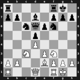 1966 Kiev (Ukraine) – Round 17 – Zhidkov, Valery S – 1/2-1/2 – Nikolaevsky, Yuri V – G13