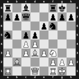 1966 Kislovodsk – Round 1 – Geller, Efim P – 1-0 – Nikitin, Aleksander S – G2
