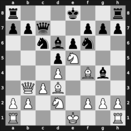 1966 La Habana olm fin-A – Round 3 – Rossolimo, Nicolas – 1-0 – Perez Perez, Francisco Jose – G55