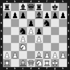 1966 Le Havre – Round 1 – Gereben, Erno – 1/2-1/2 – White, Daniel – G6