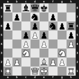 1966 Le Havre – Round ? – Forintos, Gyozo V – 1/2-1/2 – Larsen, Bent Ravn – G48