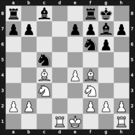 1966 Mar del Plata – Round 8 – Reshevsky, Samuel – 1/2-1/2 – Uhlmann, Wolfgang – G40