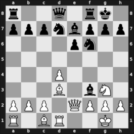 1966 Mar del Plata – Round 12 – Reshevsky, Samuel – 1/2-1/2 – Pelikan, Jan – G57