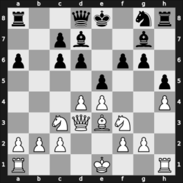1966 Mar del Plata – Round 13 – Rubinetti, Jorge – 1/2-1/2 – Portisch, Lajos – G61