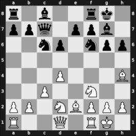 1966 Mar del Plata – Round 14 – Guimard, Carlos E – 0-1 – Reshevsky, Samuel – G66