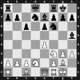 1966 Mar del Plata 27th – Round 8 – Acosta Garcia, Rafael Isaac – 1/2-1/2 – Smyslov, Vladimir – G29