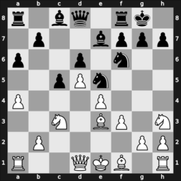 1966 Mar del Plata 27th – Round 12 – Eliskases, Erich – 1/2-1/2 – Smyslov, Vladimir – G42
