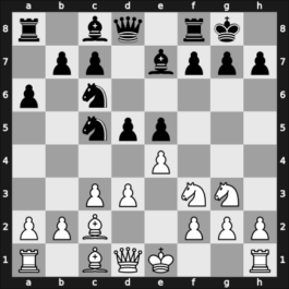 1966 Moscow – Round 1 – Bronstein, David I – 1/2-1/2 – Tal, Mikhail – G16