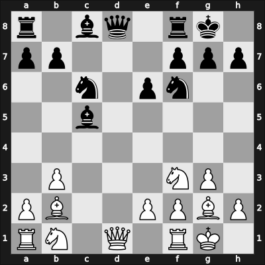 1966 Moscow RUS – Round 1 – Smyslov, Vladimir – 1/2-1/2 – Bronstein, David I – G1