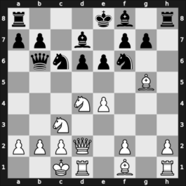 1966 Moscow Tch-SU – Round 1 – Zaitsev, Igor A – 1-0 – Zheliandinov, Viktor – G12