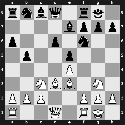 1966 New York ch-USA – Round 11 – Reshevsky, Samuel – 1/2-1/2 – Benko, Pal – G57