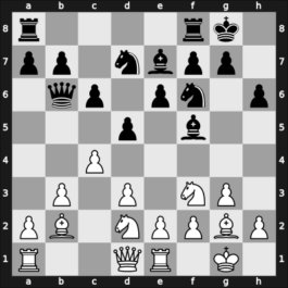 1966 Oberhausen ol women – Round 4 – Lazarevic, Milunka – 1/2-1/2 – Gresser, Gisela Kahn – G21